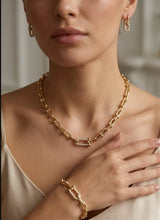 Gold U-Link Jewelry Set