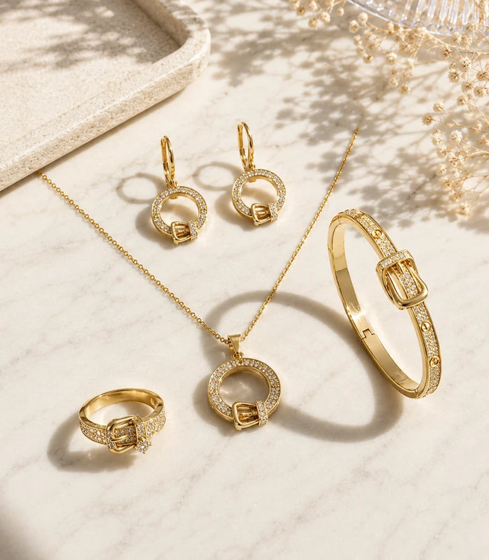 Luxury Gold Jewelry Set