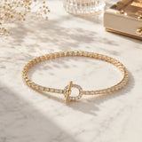 Pave Toggle Tennis Bracelet