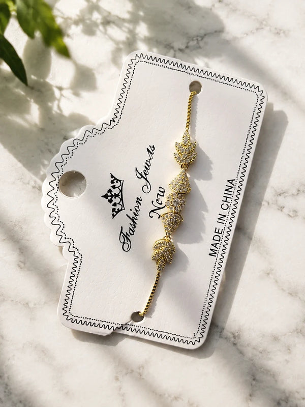 Elegant Gold Crystal Bracelet