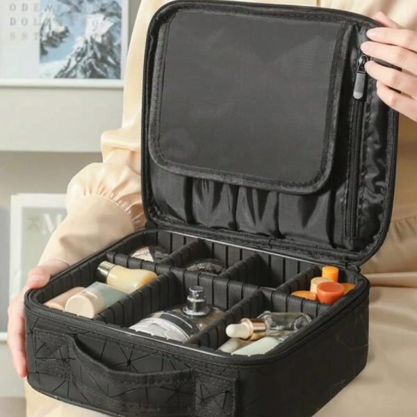 Biutte.co Tas Kosmetik Make Up Travel Organizer Bag Waterproof - FSS-25 - Black