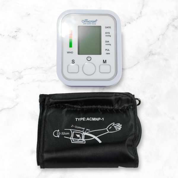 TaffOmicron Tensimeter Digital Pengukur Tekanan Darah Bahasa Indonesia - BW-3205 - White