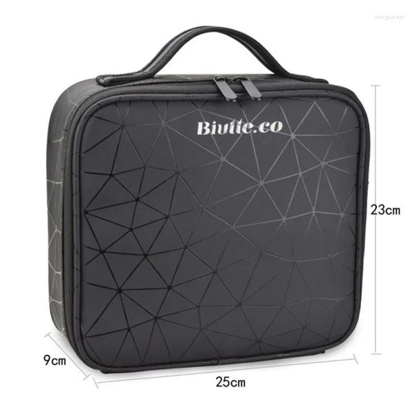 Biutte.co Tas Kosmetik Make Up Travel Organizer Bag Waterproof - FSS-25 - Black