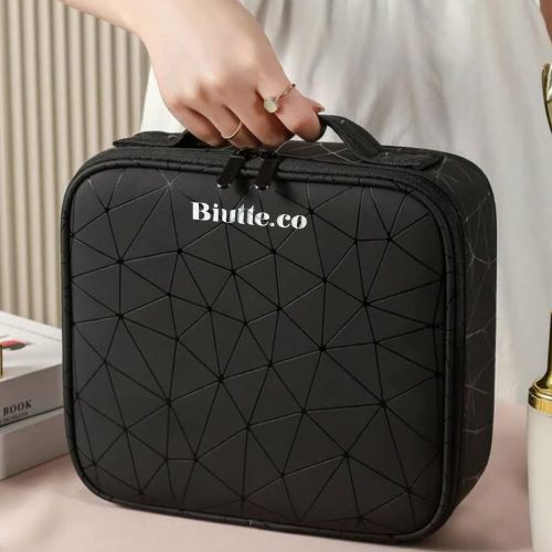 Biutte.co Tas Kosmetik Make Up Travel Organizer Bag Waterproof - FSS-25 - Black