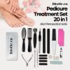 Biutte.co Alat Perawatan Kaki Pedicure Treatment Set 20 in 1 - GR5663 - Black