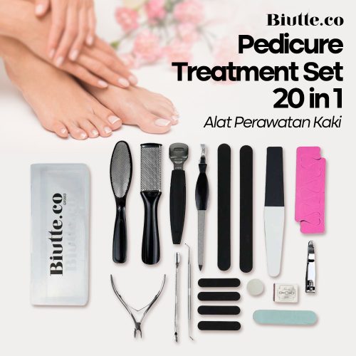 Biutte.co Alat Perawatan Kaki Pedicure Treatment Set 20 in 1 - GR5663 - Black